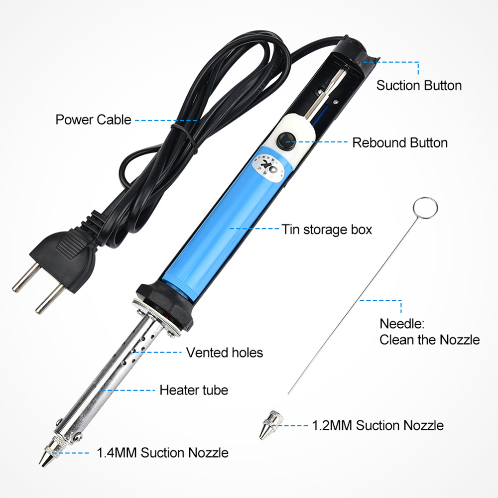 미국 110V 유럽 220V 전기 주석 흡입 펜 납땜  - Desoldering Pump Electric Vacuum Station 리뷰 및 가격