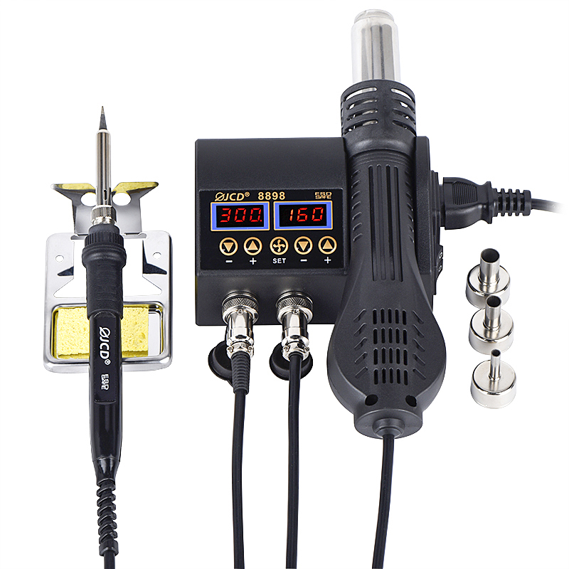 JCD 2 in 1 8898 납땜 스테이션 LED 디지 - 2 In 1 Soldering Rework Station 750W 리뷰 및 가격